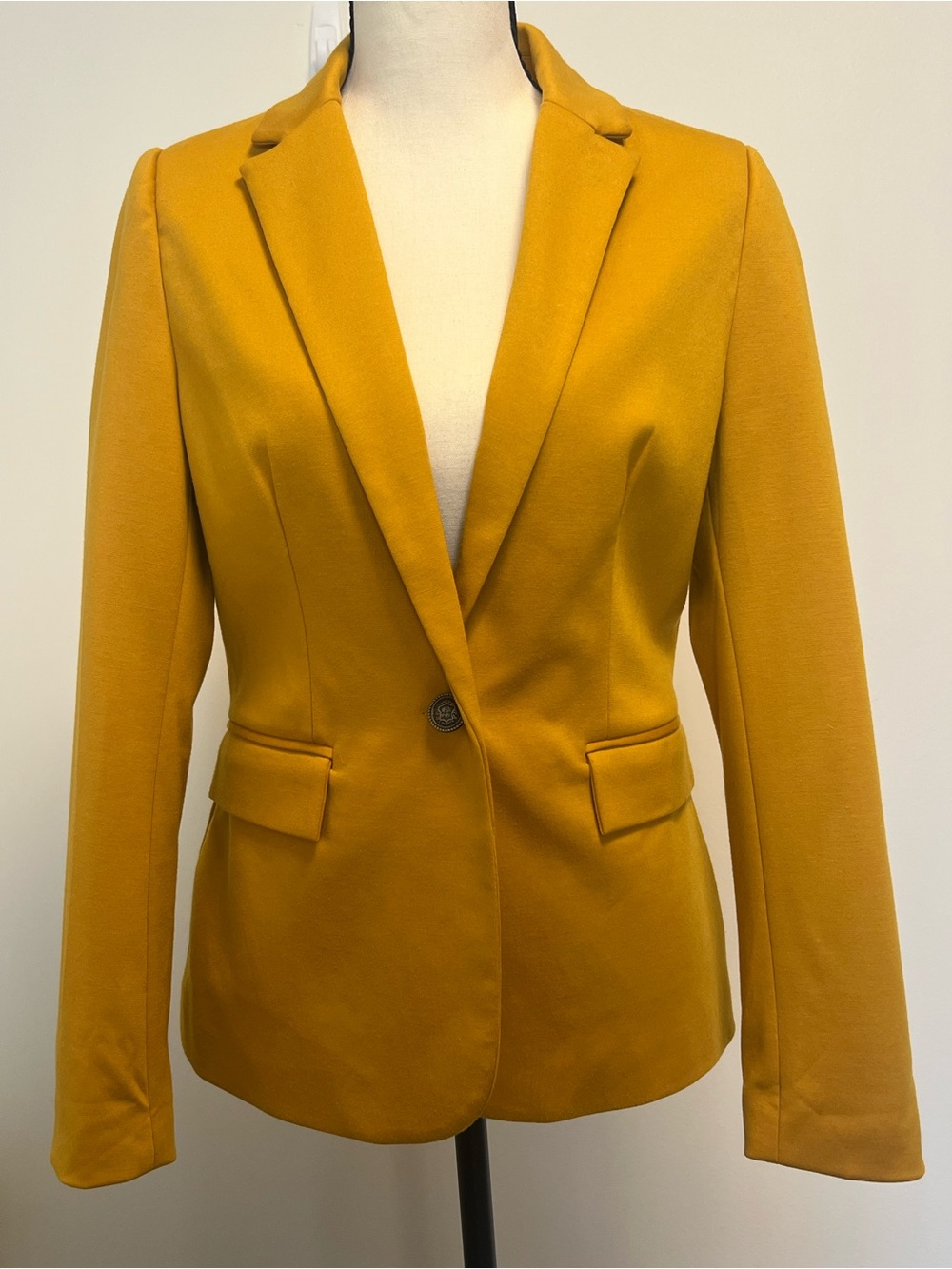 Jules & Leopold Mustard Yellow Blazer | Statement Workwear Career Jacket